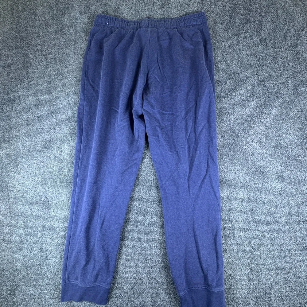 Nike Sportswear Pants Womens 32x27 Midnight Navy Fleece Lined Cotton‎ Drawstring